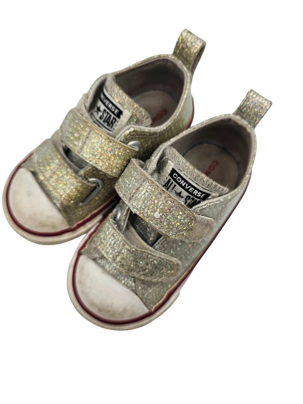 Converse Chuck Taylor All Star 2V Ox Toddler's Shoes Mouse-Enamel Red Sz 5